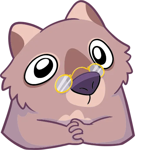 🤩 Эмодзи «Вомбат Шуга» для Telegram