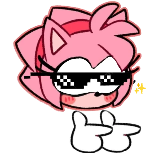 😎 Стикер «Shy little amy» для Telegram