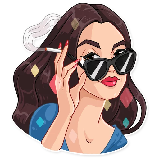 😎 Стикер «Monica» для Telegram