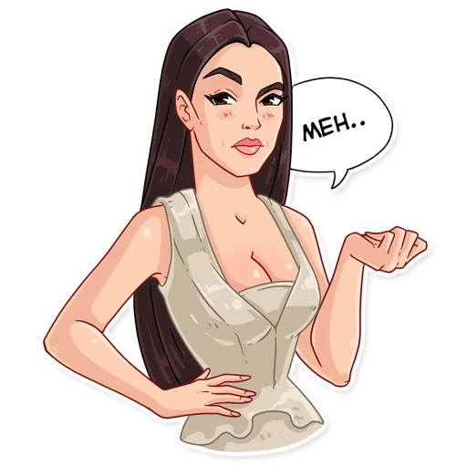 😒 Стикер «Monica» для Telegram