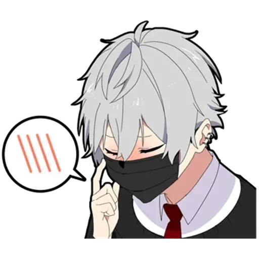 😕 Стикер «Silent Boy» для Telegram