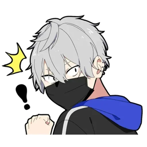 😠 Стикер «Silent Boy» для Telegram