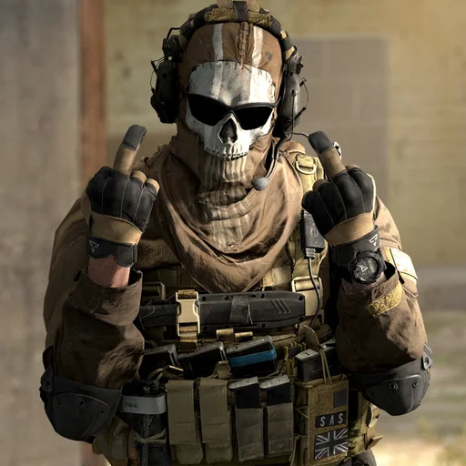 💀 Стикер «GHOST / Call Of Duty» для Telegram