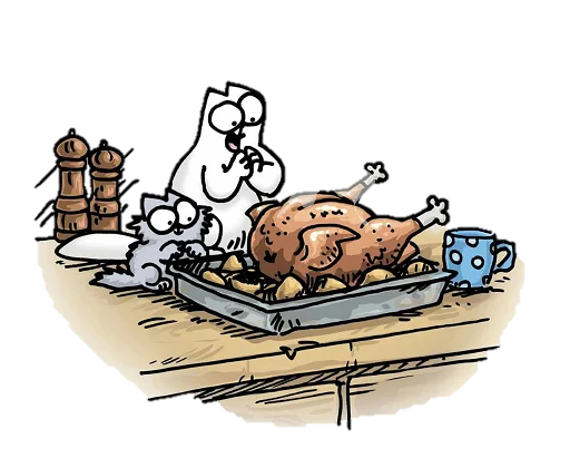 😋 Стикер «simon&;s cat» для Telegram