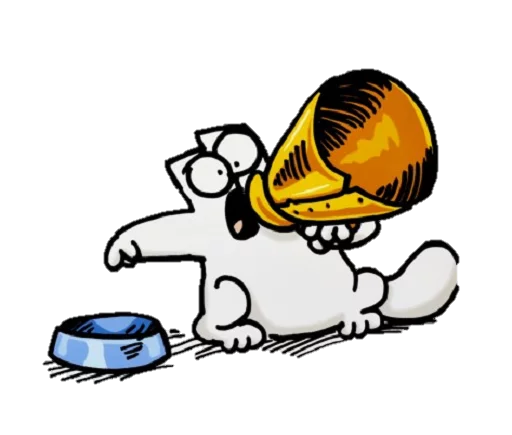 😶 Стикер «simon&;s cat» для Telegram