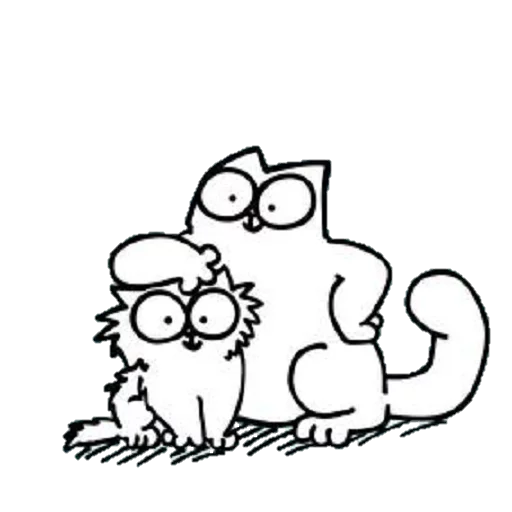❤ Стикер «simon&;s cat» для Telegram