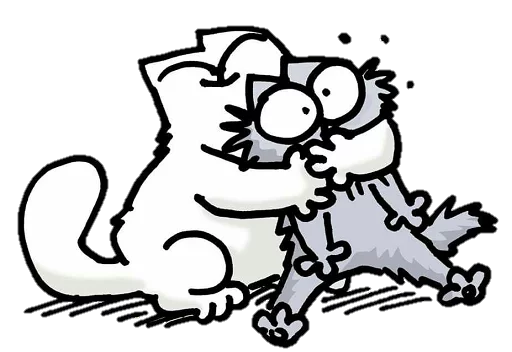 💋 Стикер «simon&;s cat» для Telegram