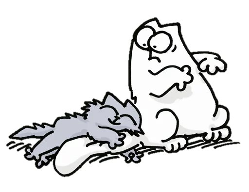 👩 Стикер «simon&;s cat» для Telegram