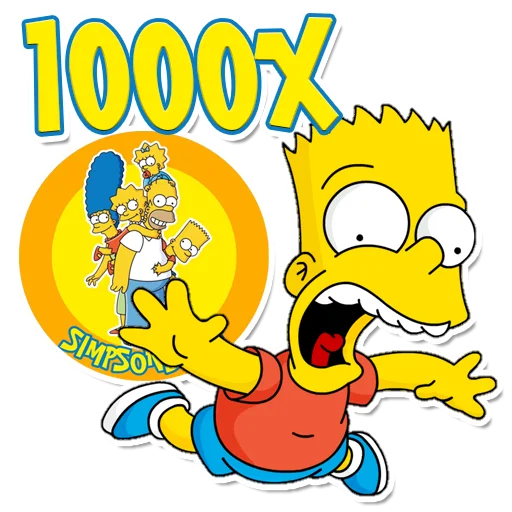 🤩 Стикер «SIMPSONS INU» для Telegram