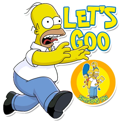 😁 Стикер «SIMPSONS INU» для Telegram