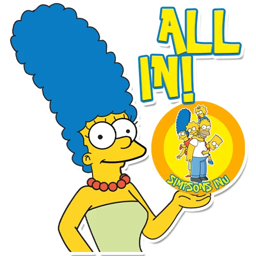 😍 Стикер «SIMPSONS INU» для Telegram