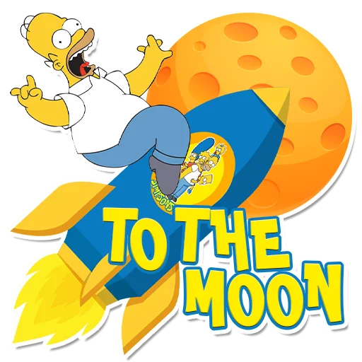 🌗 Стикер «SIMPSONS INU» для Telegram