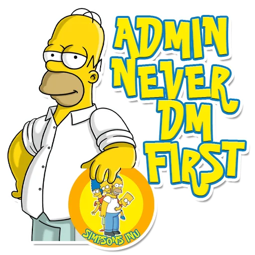 😎 Стикер «SIMPSONS INU» для Telegram