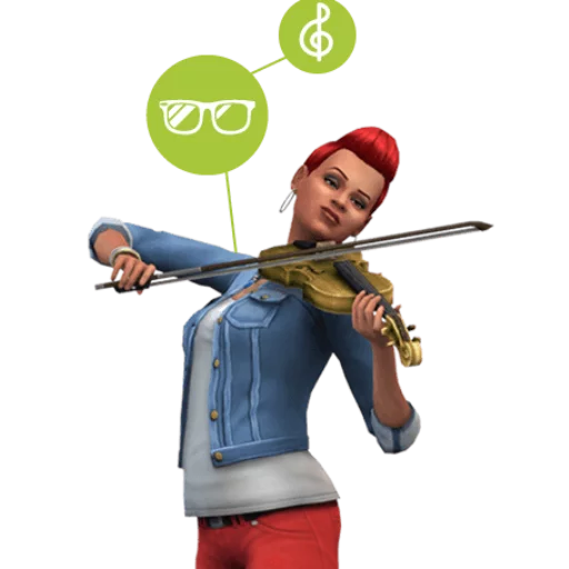 🎻 Стикер «SIMS4» для Telegram