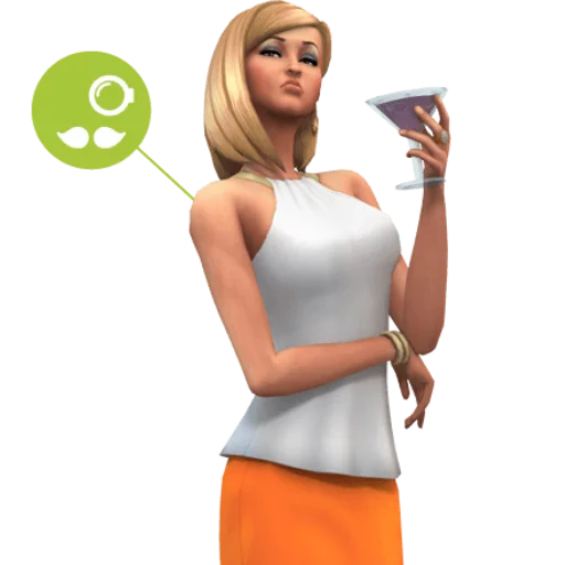 🍸 Стикер «SIMS4» для Telegram