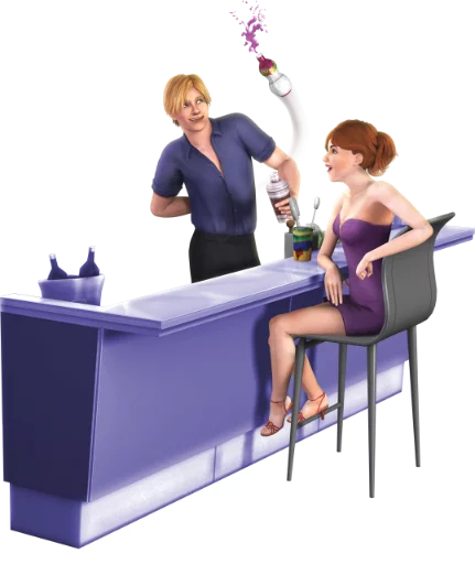 🍾 Стикер «SIMS4» для Telegram