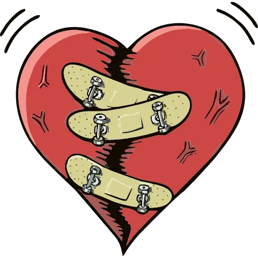 🛹 Эмодзи «Skate Or Die» для Telegram