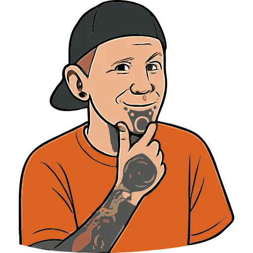 🤔 Эмодзи «Skate Or Die» для Telegram
