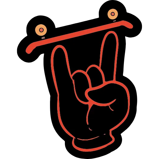 🤘 Эмодзи «Skate Or Die» для Telegram