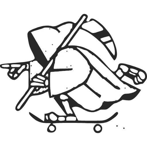 🛹 Эмодзи «Skate Or Die» для Telegram