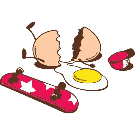 🛹 Эмодзи «Skate Or Die» для Telegram
