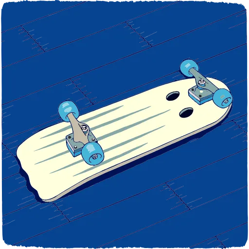 🛹 Эмодзи «Skate Or Die» для Telegram