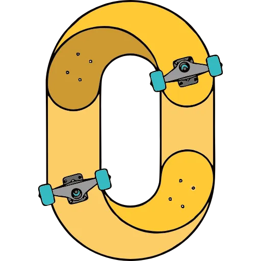 0⃣ Эмодзи «Skate Or Die» для Telegram