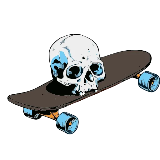 🛹 Эмодзи «Skate Or Die» для Telegram
