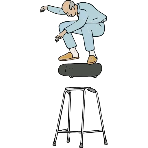 🛹 Эмодзи «Skate Or Die» для Telegram