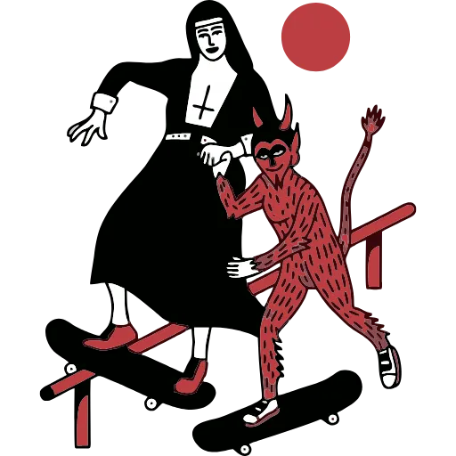 🛹 Эмодзи «Skate Or Die» для Telegram