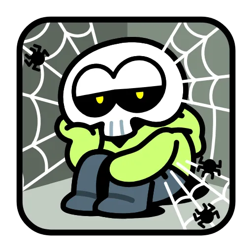 🕷️ Эмодзи «скелетик» для Telegram