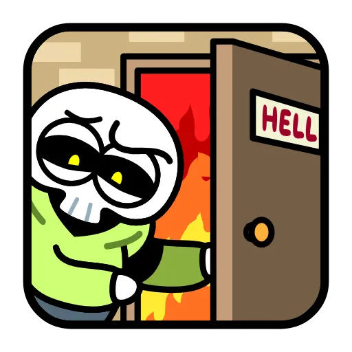 😈 Эмодзи «скелетик» для Telegram