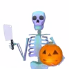 🎃 Эмодзи «👋 Skeleton - смайлы со скелетиками» для Telegram