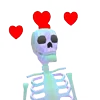 Стикерпак 👋 Skeleton - смайлы со скелетиками для Telegram