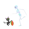😠 Эмодзи «👋 Skeleton - смайлы со скелетиками» для Telegram