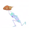 🍗 Эмодзи «👋 Skeleton - смайлы со скелетиками» для Telegram
