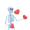 ❤️ Эмодзи «👋 Skeleton - смайлы со скелетиками» для Telegram