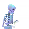 🌺 Эмодзи «👋 Skeleton - смайлы со скелетиками» для Telegram
