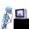 📺 Эмодзи «👋 Skeleton - смайлы со скелетиками» для Telegram