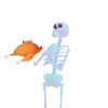 🐓 Эмодзи «👋 Skeleton - смайлы со скелетиками» для Telegram