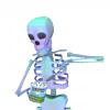 🍧 Эмодзи «👋 Skeleton - смайлы со скелетиками» для Telegram