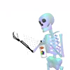 🫴 Эмодзи «👋 Skeleton - смайлы со скелетиками» для Telegram