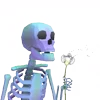 🌸 Эмодзи «👋 Skeleton - смайлы со скелетиками» для Telegram
