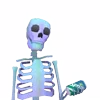 🥤 Эмодзи «👋 Skeleton - смайлы со скелетиками» для Telegram