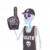🏀 Эмодзи «👋 Skeleton - смайлы со скелетиками» для Telegram