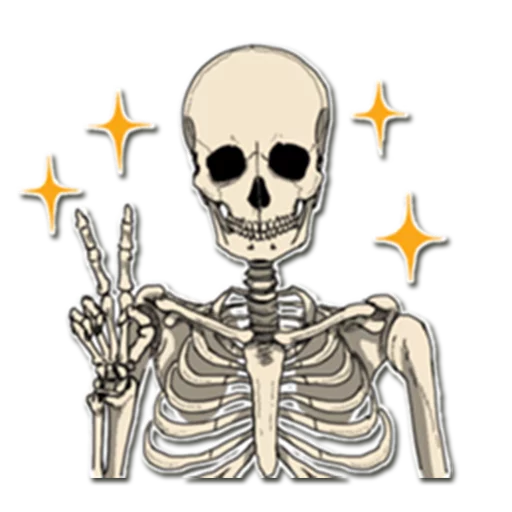 Стикерпак Skeleton Bob / для Telegram — скачать