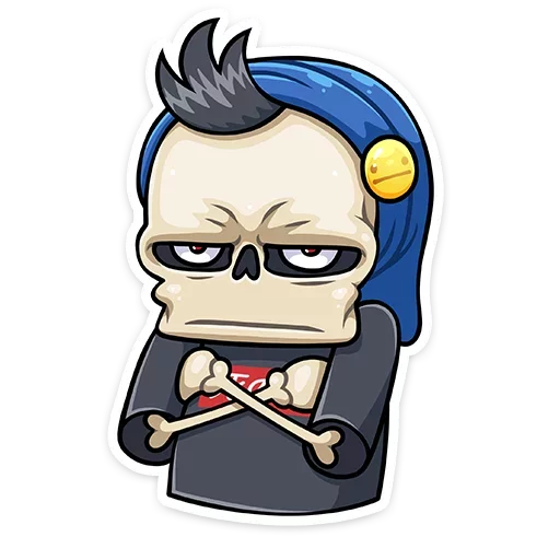 😑 Стикер «Скелетоха» для Telegram