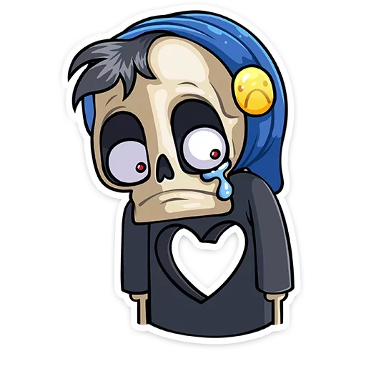😢 Стикер «Скелетоха» для Telegram