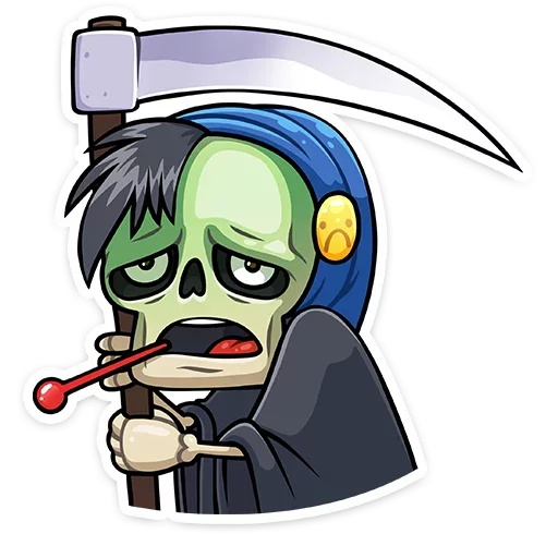 🤒 Стикер «Скелетоха» для Telegram