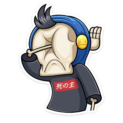 🤦‍♂️ Стикер «Скелетоха» для Telegram